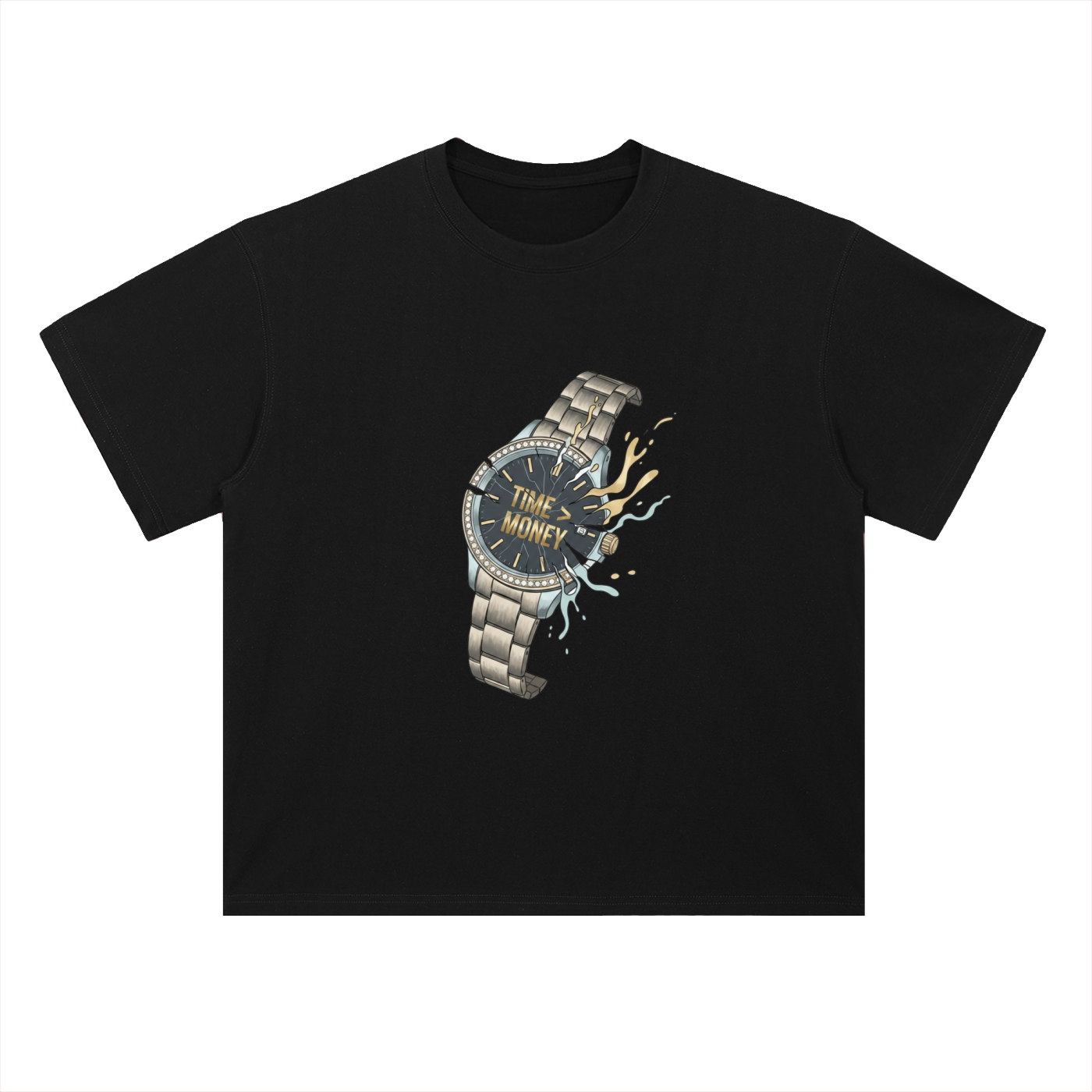 Time > Money™ Tee | Heavyweight Drop Shoulder T-Shirt | MoneyTalkSociety®