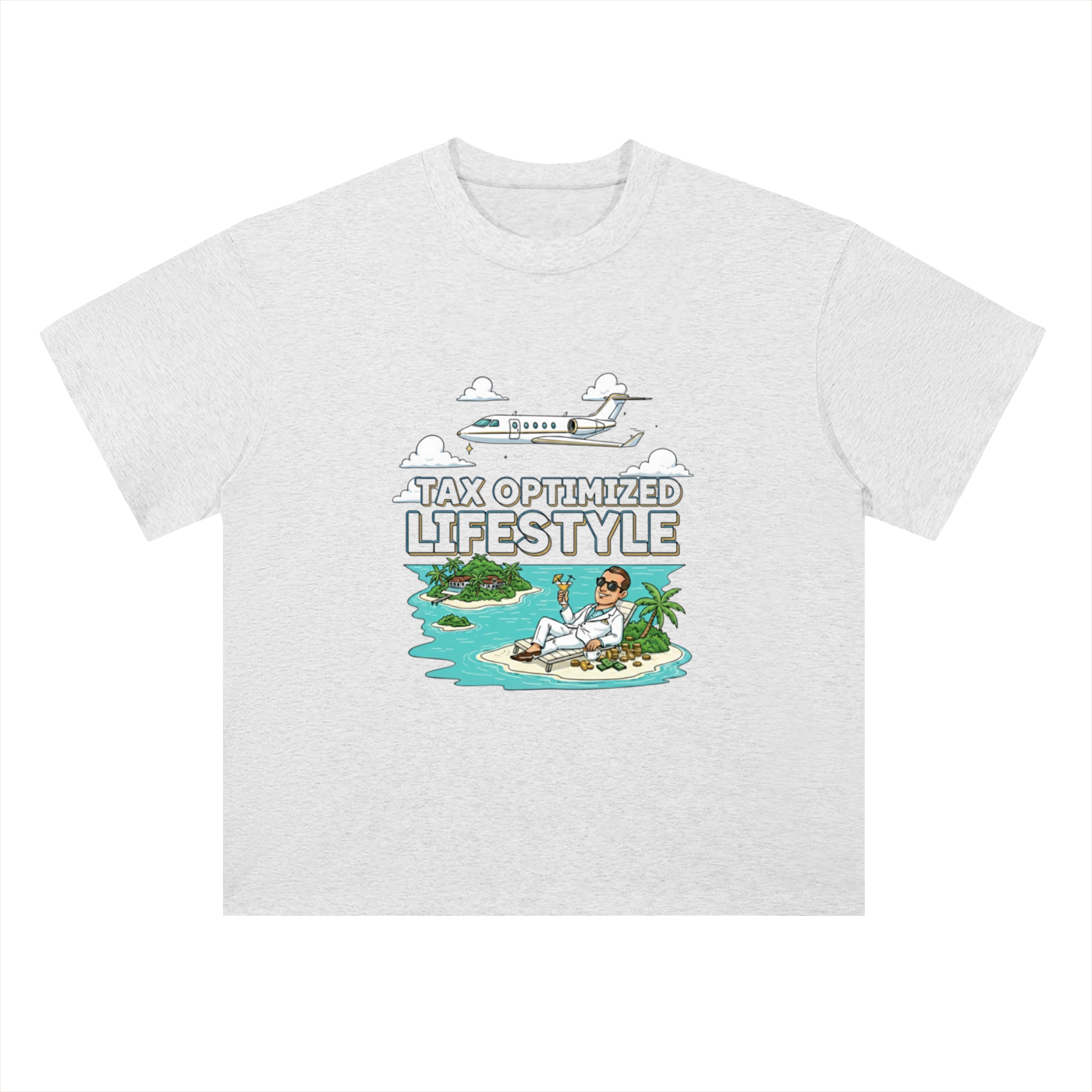Optimized Lifestyle™ - Premium Heavyweight Drop Shoulder Cotton T-Shirt