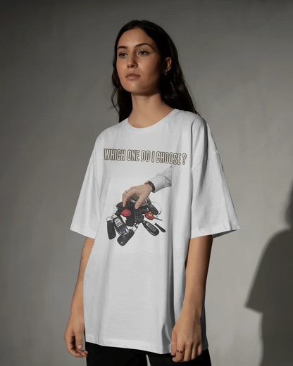 The Hardest Choice™- Premium Heavyweight Drop Shoulder Cotton T-Shirt