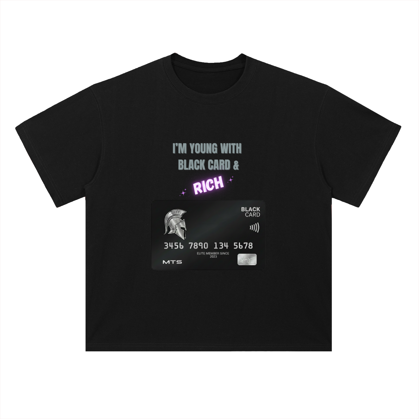 Young & Rich Elite™ - Premium Heavyweight Drop Shoulder Cotton T-Shirt