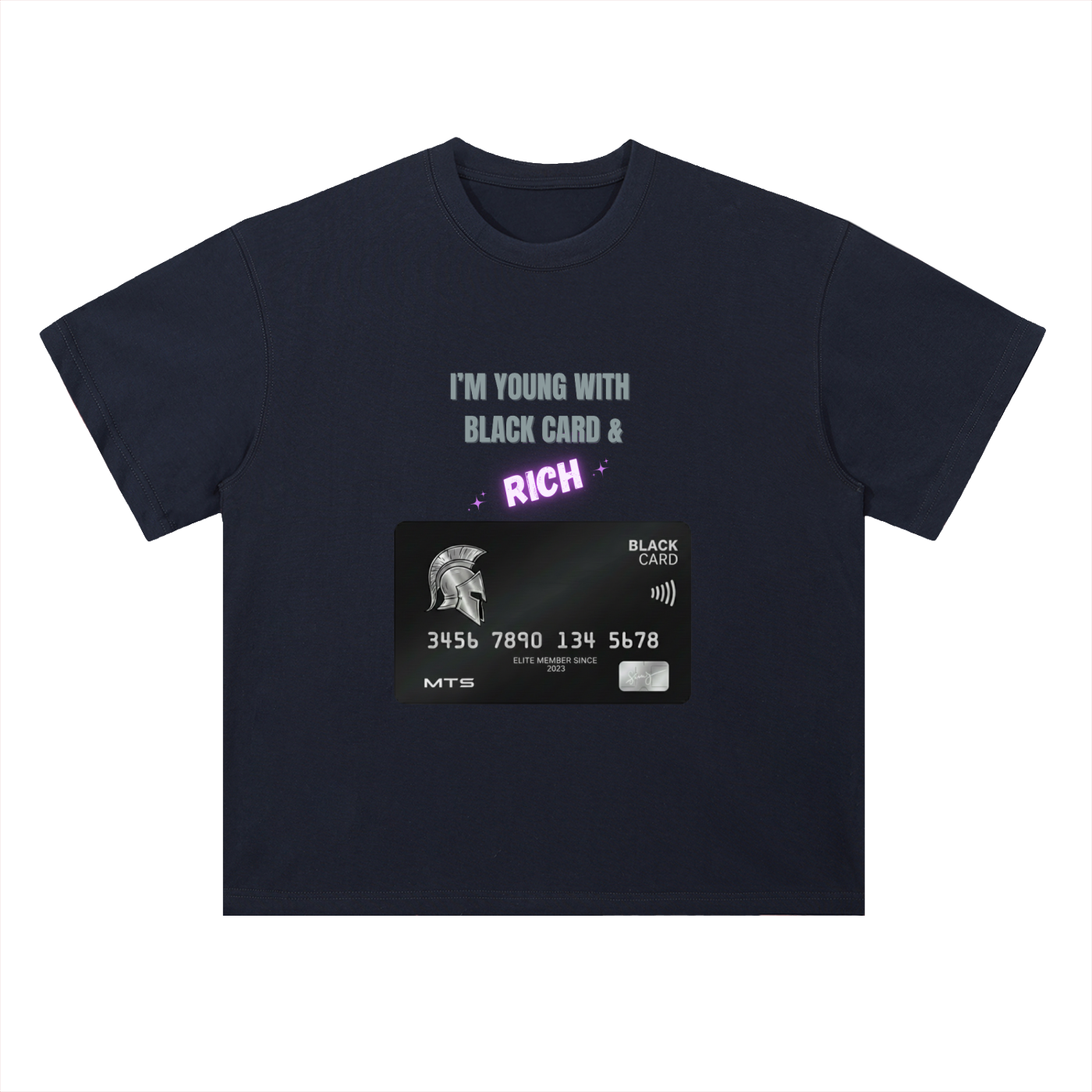 Young & Rich Elite™ - Premium Heavyweight Drop Shoulder Cotton T-Shirt