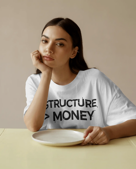 Structure > Money™ Tee | Heavyweight Drop Shoulder T-Shirt | MoneyTalkSociety®
